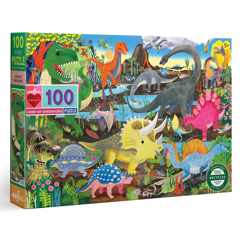 LAND OF DINOSAURS 100 PC PUZZLE