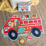 FIRE TRUCK PUPS FLOOR PUZZLE