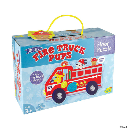 FIRE TRUCK PUPS FLOOR PUZZLE