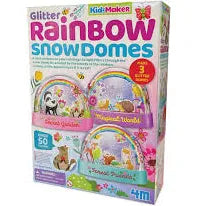 GILTTER RAINBOW SNOWDOMES