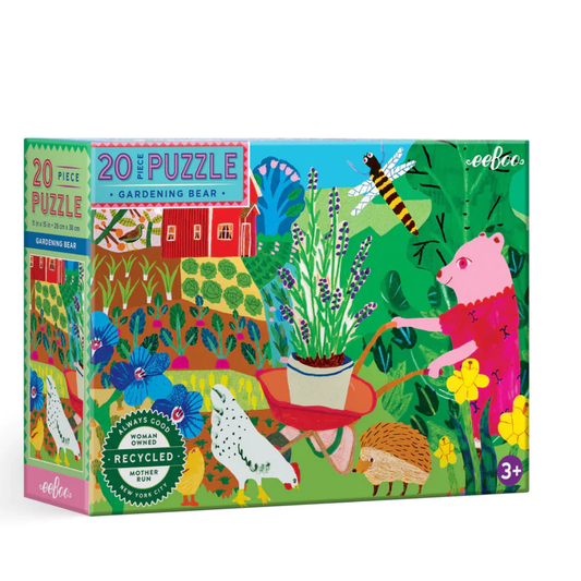 GARDENING BEAR PUZZLE  20 PC