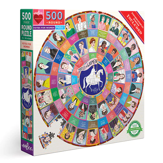 VOTES FOR WOMEN 500 PIECE ROUND PUZZLE