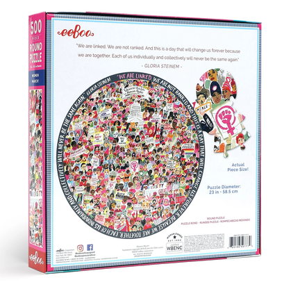 WOMAN MARCH! 500 PIECE ROUND PUZZLE